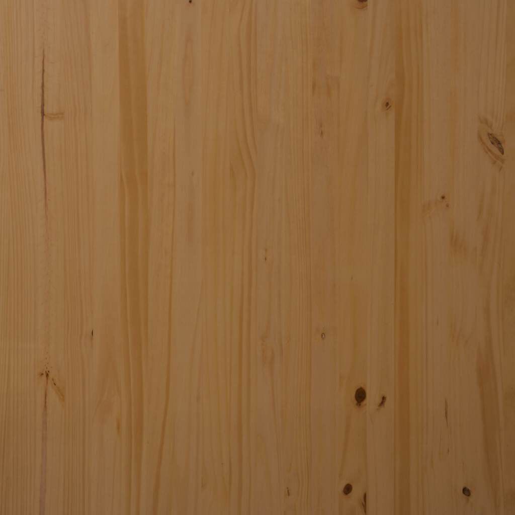 vidaXL Rolling Cabinet with Drawers MOSS Honey Brown Solid Wood Pine