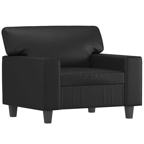 vidaXL Sofa Chair Black 60 cm Faux Leather