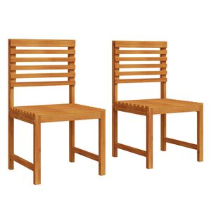 vidaXL Garden Chair 2 pcs Brown 50 x 50 x 91cm Solid Acacia wood