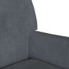 vidaXL Bench Dark Grey 112 x 65.5 x 75 cm Velvet