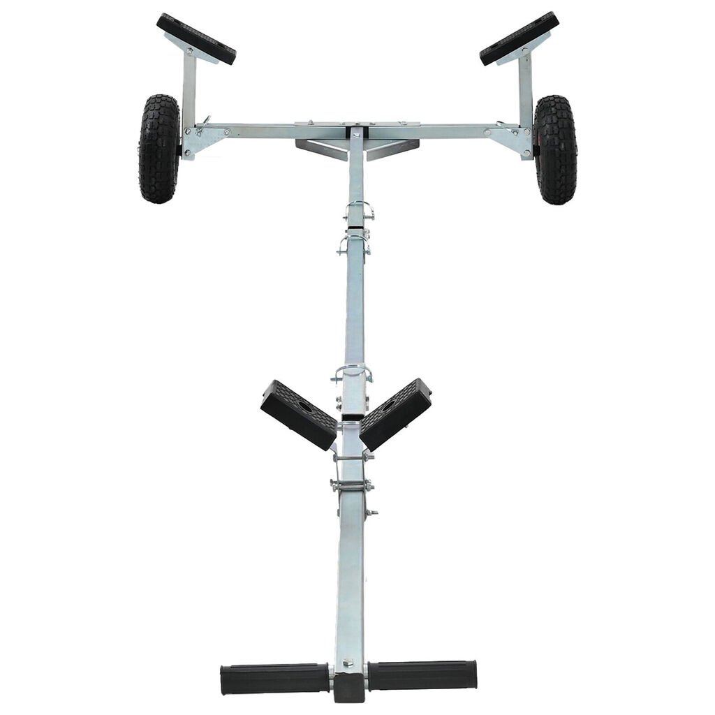 vidaXL Boat Trailer with 2 Wheels, Foldable and Adjustable, 160 kg Steel