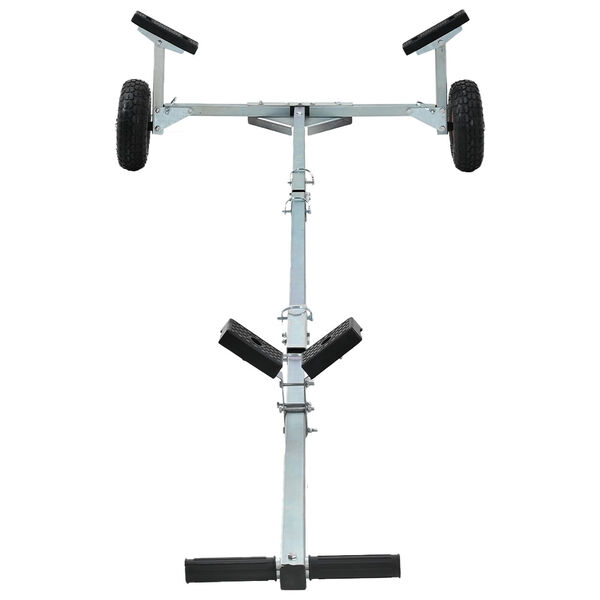 vidaXL Boat Trailer with 2 Wheels, Foldable and Adjustable, 160 kg Steel