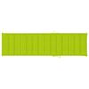 vidaXL Sun Lounger with Bright Green Cushion Solid Teak Wood