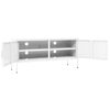 vidaXL TV Cabinet White 105x35x50 cm Steel