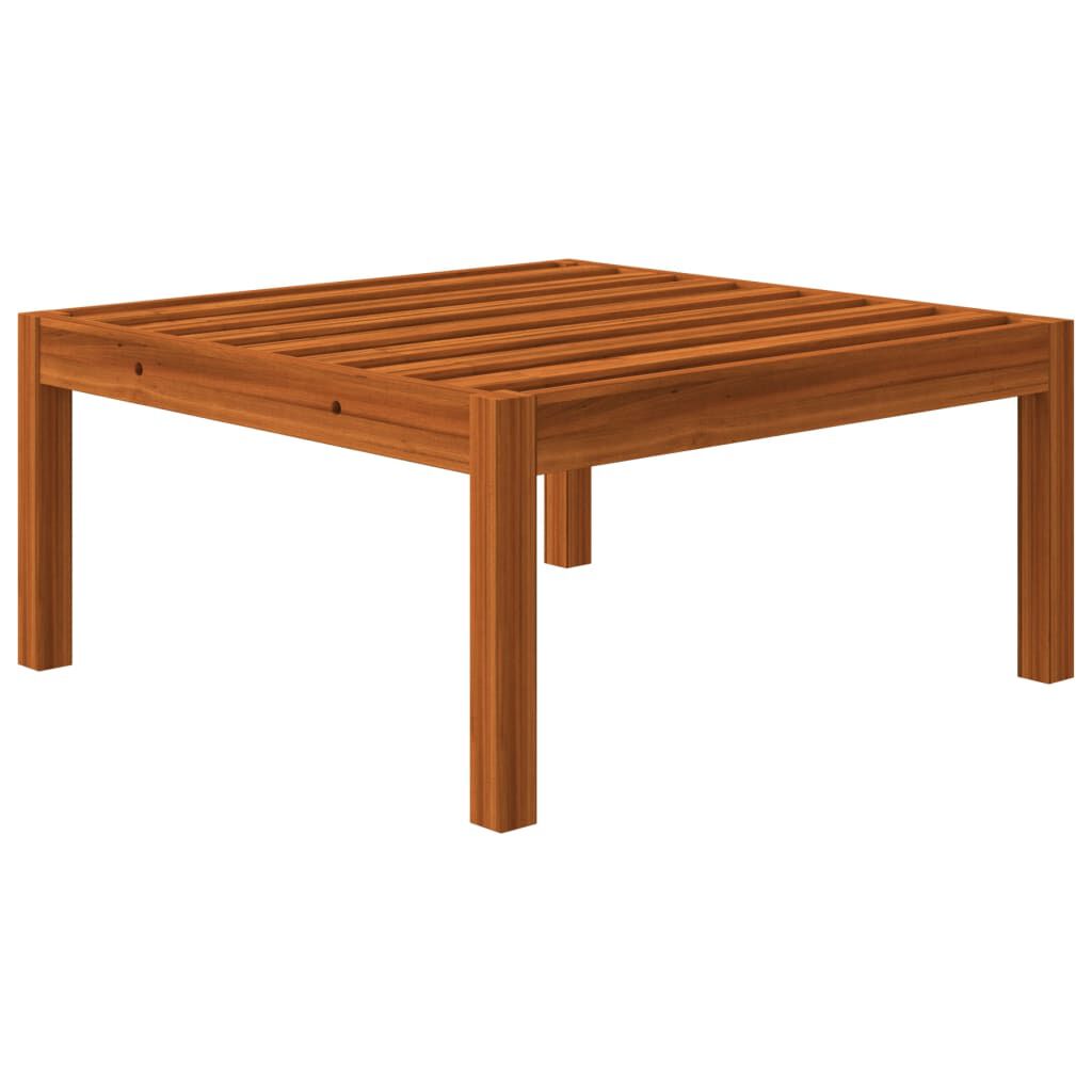 vidaXL 6 Piece Garden Lounge Set with Cushions Cream Solid Acacia Wood