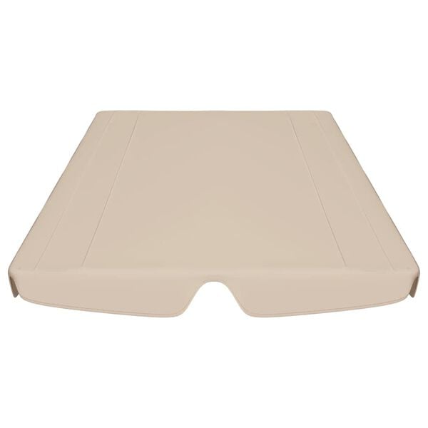 vidaXL Replacement Canopy for Garden Swing Beige 150/130x105/70 cm