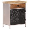 vidaXL Bedside Cabinet 40x30x50 cm Rough Mango Wood