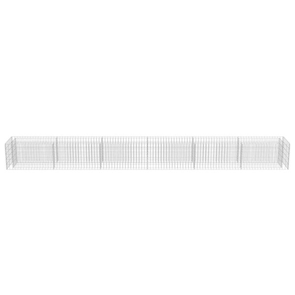 vidaXL Gabion Raised Bed Galvanised Steel 540x50x50 cm