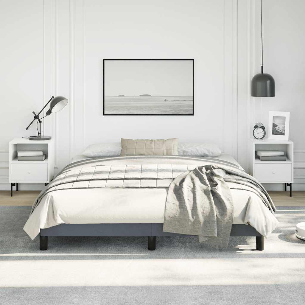 vidaXL Bed Frame without Mattress Dark Grey 152x203 cm Queen Velvet