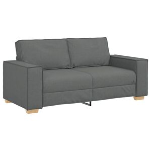 vidaXL 2-Seater Sofa Dark Grey 180x78x84 cm Fabric
