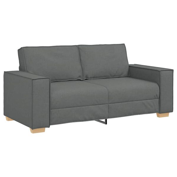 vidaXL 2-Seater Sofa Dark Grey 180x78x84 cm Fabric