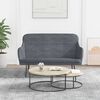 vidaXL Bench Dark Grey 110x76x80 cm Velvet
