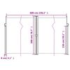 vidaXL Retractable Side Awning Anthracite 200x600 cm