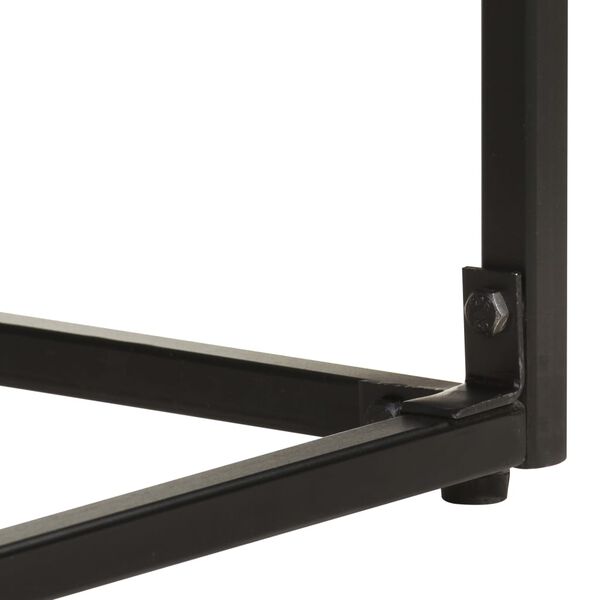 vidaXL Sideboard Black 60x30x120 cm Solid Acacia and Mango Wood