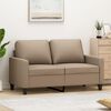 vidaXL 2-Seater Sofa Cappuccino 120 cm Faux Leather