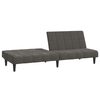 vidaXL 2-Seater Sofa Bed Dark Grey Velvet