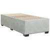 vidaXL Bed Frame without Mattress Light Grey Twin Velvet