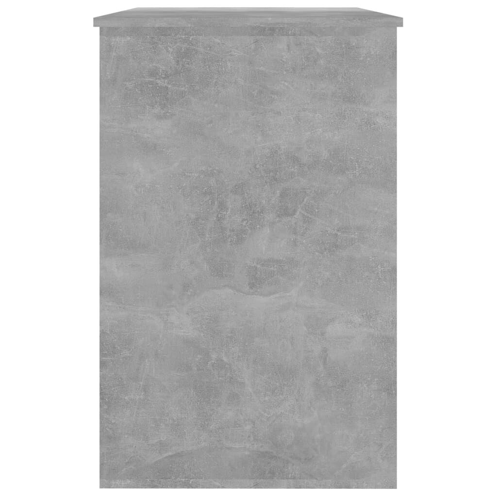 vidaXL Desk Concrete Grey 100x50x76 cm Engineered Wood