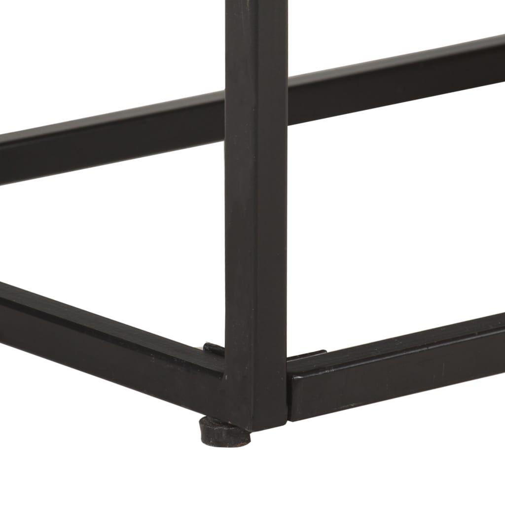 vidaXL TV Cabinet 130x30x45 cm Rough Mango Wood