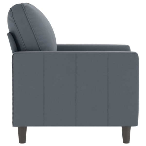 vidaXL Sofa Chair Dark Grey 60 cm Velvet