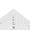 vidaXL 3 Piece Bistro Set White Cast Aluminium