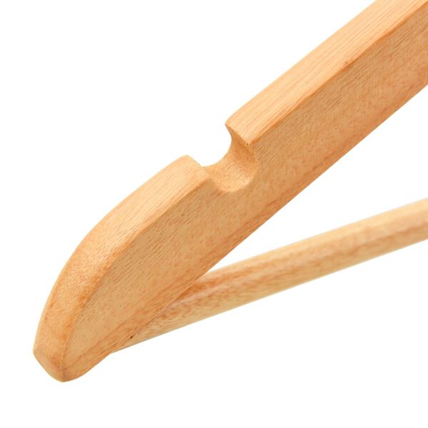 vidaXL 50 pcs Clothes Hanger Set Non-slip Hardwood