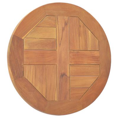 vidaXL Table Top Solid Teak Wood Round 2.5 cm 40 cm