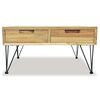 vidaXL Coffee Table 80x80x40 cm Solid Teak