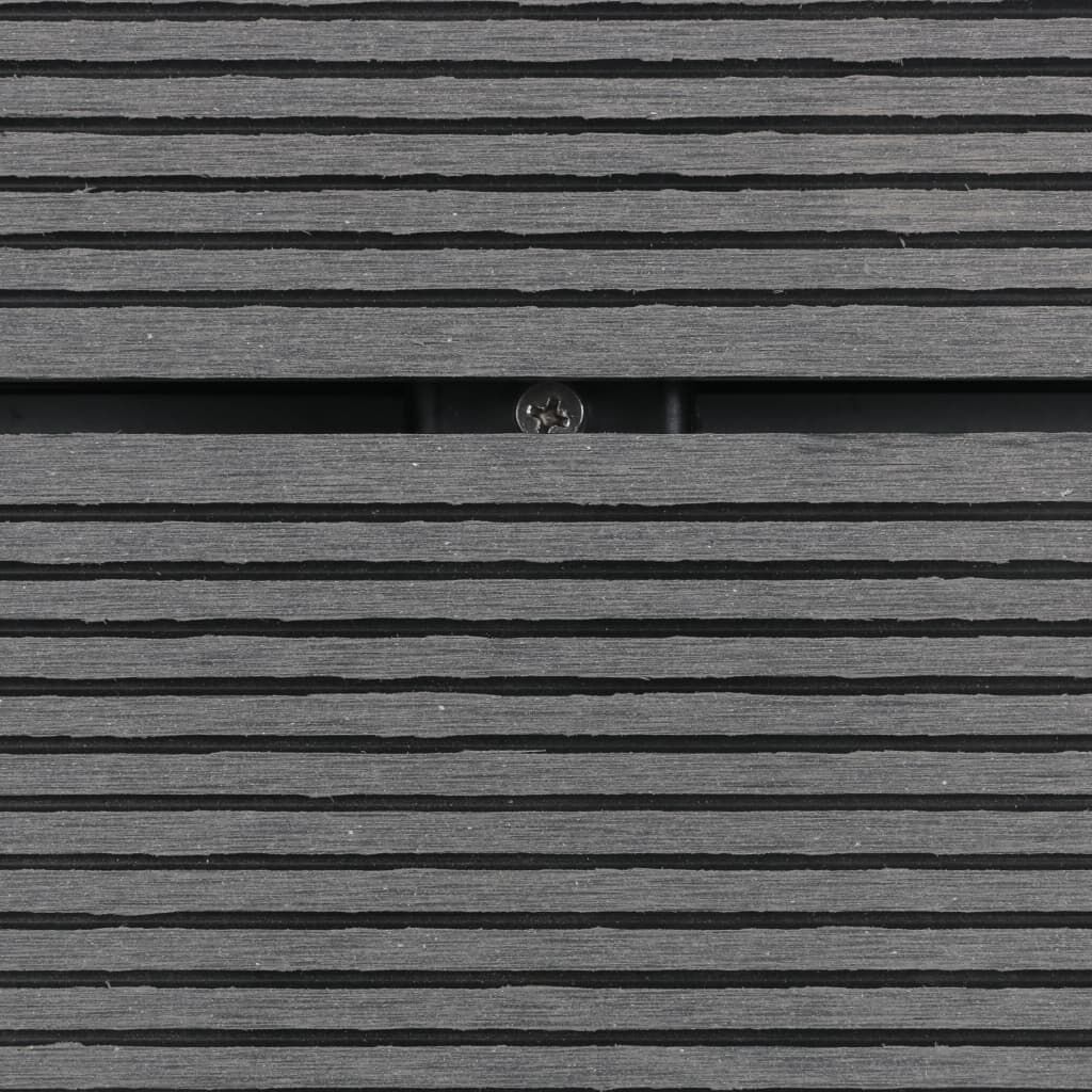vidaXL Outdoor Shower Tray WPC Stainless Steel 110x62 cm Grey