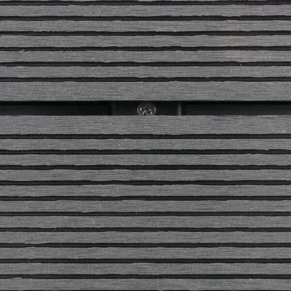vidaXL Outdoor Shower Tray WPC Stainless Steel 110x62 cm Grey