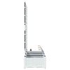 vidaXL Garden White 120 x 40 x 126 cm Steel