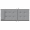 vidaXL Highback Chair Cushions 4 pcs Grey Oxford Fabric