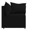 vidaXL Garden Corner Sofas with Cushions 2 pcs Black Poly Rattan