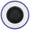 vidaXl Mosaic Fire Pit Blue and White 68cm Ceramic