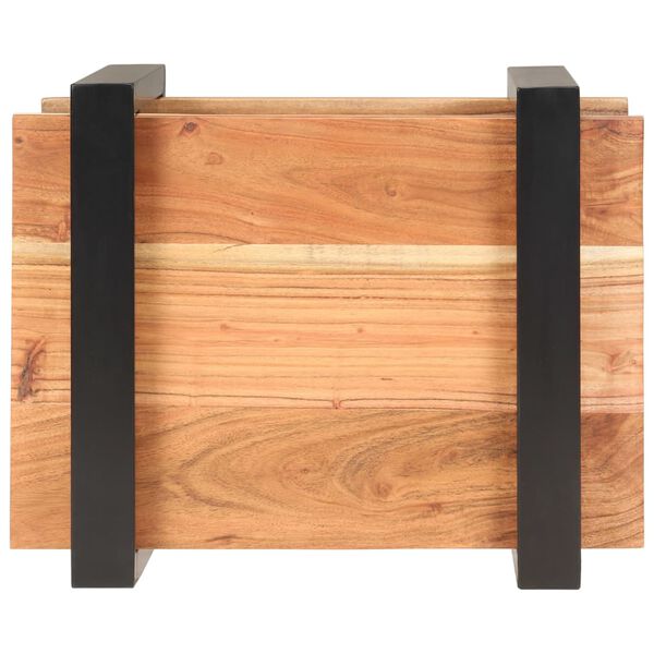 vidaXL Bedside Cabinet 50x40x40 cm Solid Acacia Wood