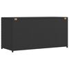 vidaXL Garden Storage Box Black 120x50x60 cm Poly Rattan