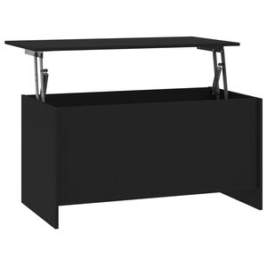 vidaXL Coffee Table Black 102x55.5x52.5 cm Engineered Wood