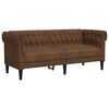 vidaXL 2 Piece Sofa Set Brown Fabric