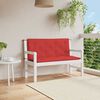 vidaXL Garden Bench Cushion Red 120x(50+50)x7cm Oxford Fabric