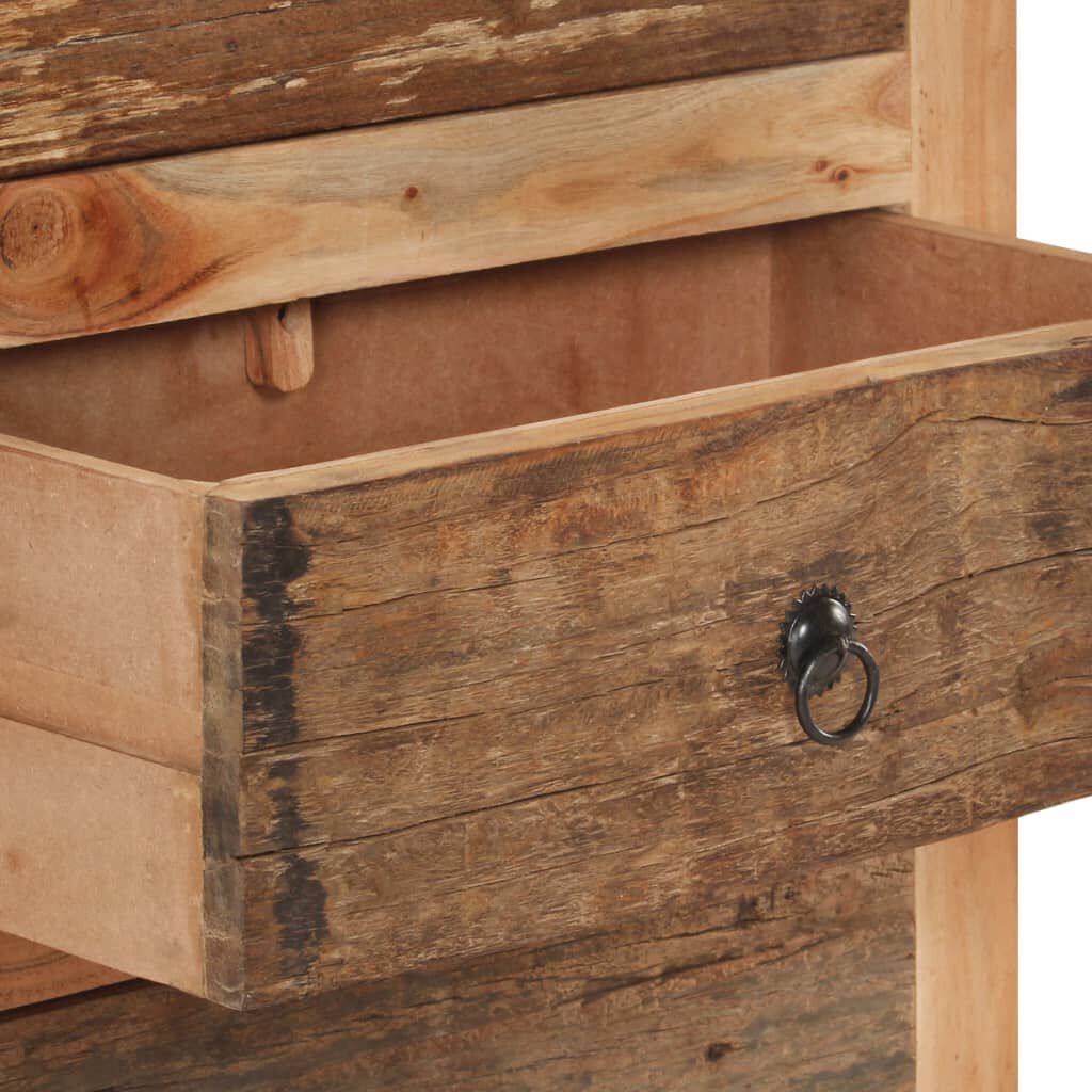 vidaXL Sideboard 60x33x75 cm Solid Acacia Wood and Reclaimed Wood