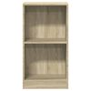 vidaXL Bookshelf Sonoma Oak 40x24x75 cm Engineered Wood