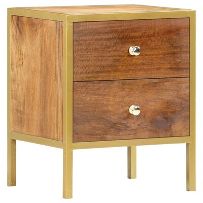 vidaXL Bedside Cabinet 40x35x50 cm Solid Mango Wood