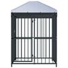 vidaXL Outdoor Dog Kennel with Roof 120x120x150 cm
