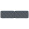 vidaXL Headboard Cushion Dark Grey 183 cm Velvet