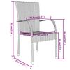 vidaXL 3 Piece Garden Dining Set Poly Rattan Brown