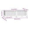 vidaXL Raised Bed 80x40x23 cm Polypropylene