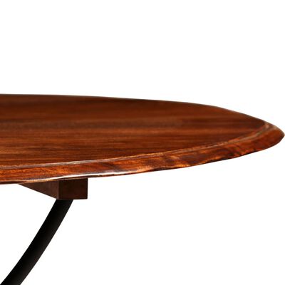 vidaXL Dining Table Solid Acacia Wood with Honey Finish 120x76 cm