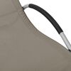 vidaXL Sun Lounger Textilene Taupe and Grey