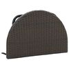vidaXL Balcony Table Brown 60x60x40 cm Poly Rattan