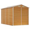 vidaXL Garden Shed Light Brown 191x300x198 cm Galvanised Steel
